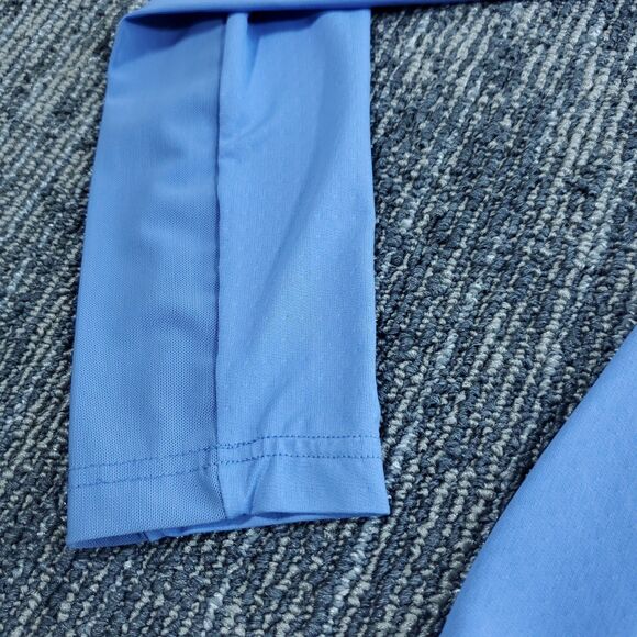 GG Blue Luxe Sport Women's Long Sleeve Blue Golf Tennis Qtr Zip Top Active - Picture 13 of 13